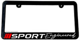 Sport Engineered Racing Stripe Euro Drifting Super Sports Car License Plate Frame