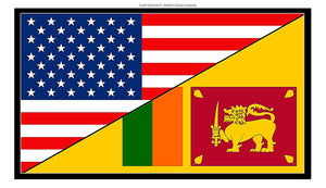 USA American Sri Lanka World Flag Country Vinyl Sticker Decal 3.5" - OwnTheAvenue