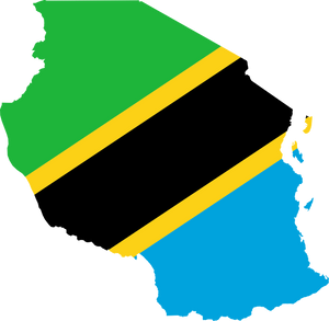 Tanzania Country Flag Map Truck Car Window Bumper Laptop Cooler Sticker Decal 4"