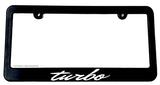 Turbo Black License Plate Frame Tag Holder Model V01 - OwnTheAvenue