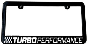 Turbo Performance Racing Drifting License Plate Frame