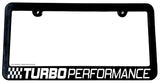 Turbo Performance Racing Drifting License Plate Frame