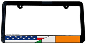 USA American Ireland Irish World Flag Country License Plate Frame - OwnTheAvenue