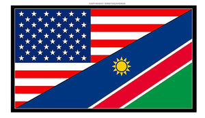 USA American Namibia Namibian World Flag Country Vinyl Sticker Decal 3.5" - OwnTheAvenue