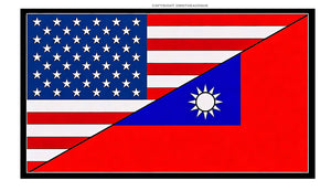 USA American Taiwan World Flag Country Vinyl Sticker Decal 3.5" - OwnTheAvenue