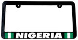 Nigeria World Country Flag Car Truck Auto License Plate Frame