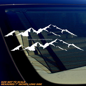 2 Hiking Camping Backpacking Outdoors Mountains Car Truck Vinyl Decal Sticker 7"