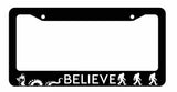 Believe Loch Ness Monster Bigfoot Sasquatch Sci Fi Funny JDM License Plate Frame - OwnTheAvenue