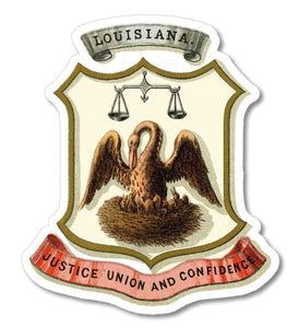 Louisiana LA Coat of Arms Car Truck Window Bumper Laptop Vinyl Sticker Decal 4" - OwnTheAvenue