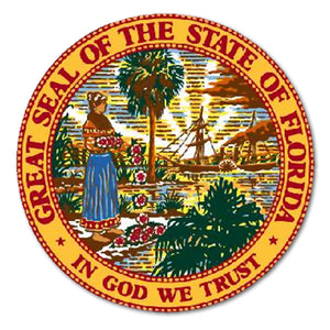 4” Florida State Seal State Southeastern South Car Truck Cup Vinyl Decal Sticker - OwnTheAvenue