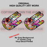 x2 Shocker Sticker Bombing Pack lot Vinyl Decal JDM Motocross (2PKshckerOG) - OwnTheAvenue