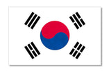 2 Pack - South Korean Flag Vinyl Sticker Decals South Korea 4" Inches Long Each - OwnTheAvenue