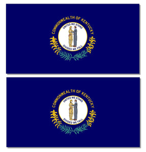 x2 Kentucky KY State Flag Car Truck Window Bumper Laptop Vinyl Sticker Decal 4" - OwnTheAvenue