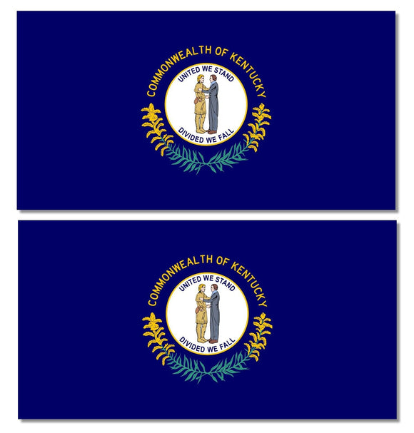 x2 Kentucky KY State Flag Car Truck Window Bumper Laptop Vinyl Sticker Decal 4