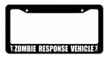 Zombie Response Vehicle Funny Zombie Apocalypse Car Truck License Plate Frame - OwnTheAvenue