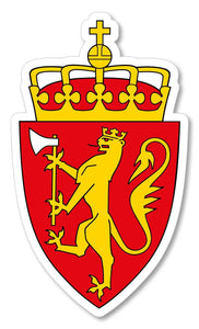 Norway Norwegian Coat of Arms Country Flag Car Truck Window Bumper Sticker Decal - OwnTheAvenue