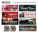 JDM Box Slap Sticker 9 Pack Lot Racing Drifting Race Drift Car Bumper - OwnTheAvenue