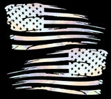 USA American Distressed Flag Bumper Truck Decal Sticker  OilS. - OwnTheAvenue