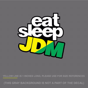 Eat Sleep JDM Sticker Decal JDM Wakaba DigiPrint 5" (EatSleepJDMwakFC)