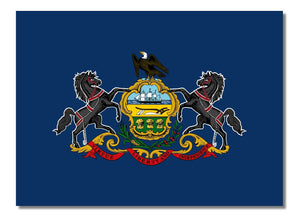 Pennsylvania PA Flag Car Truck Window Bumper Laptop Cup Vinyl Sticker Decal 4" - OwnTheAvenue