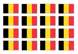 x12 Belgium Flag Car Truck Window Bumper Laptop Cup Vinyl Sticker Decal 2" - OwnTheAvenue