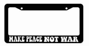 Make Peace Anti War Hippie Love Car Truck  Auto License Plate Frame - OwnTheAvenue