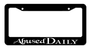 Abused Daily Drag Drift Drifting JDM Racing Funny License Plate Frame - OwnTheAvenue