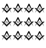 Freemason Mason Masonic Pack Lot Vinyl Decal Sticker 2" Inches Each - OwnTheAvenue